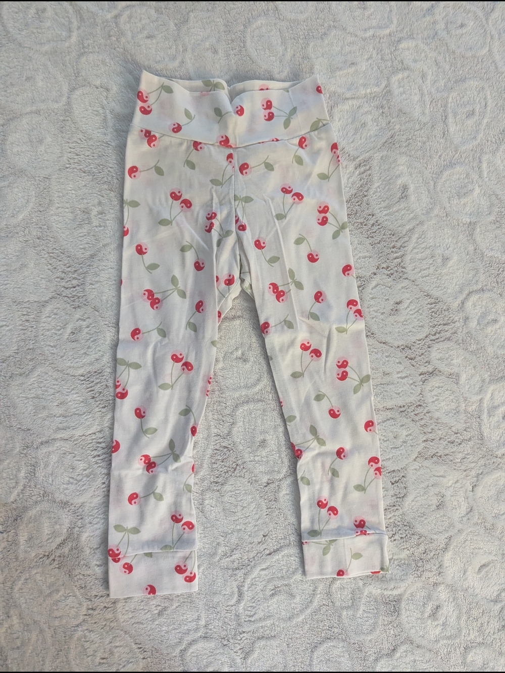 Girls Cherry-Print Leggings